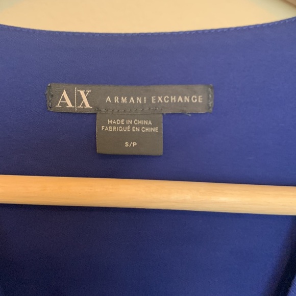 A/X Armani Exchange Royal Blue Sleeveless Coat - Picture 2 of 6